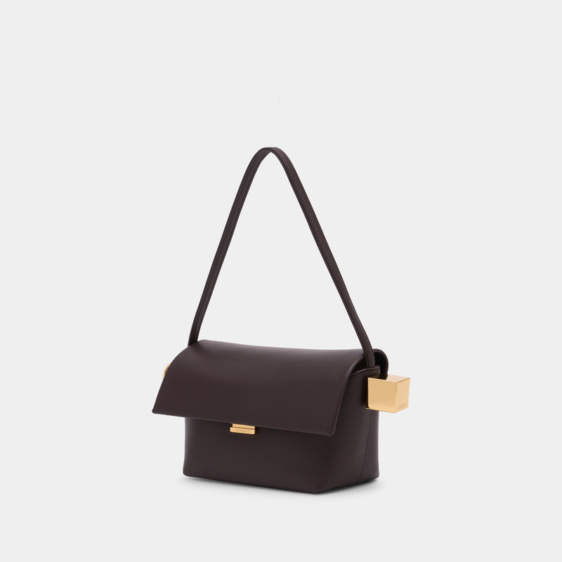 Le Rond Carré - Jacquemus - Cuir - Marron