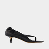 Les Sandales Nu Pieds B - Jacquemus - Cuir - Noir