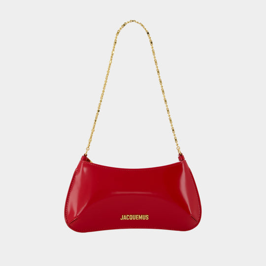 Le Petit Bisou Chaine - Jacquemus - Cuir - Rouge