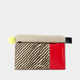La Pochette Rond Carre - Jacquemus - Cuir - Multi