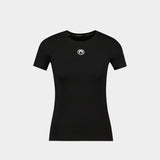 T-Shirt Moon Logo Baby Fit - Marine Serre - Coton - Noir