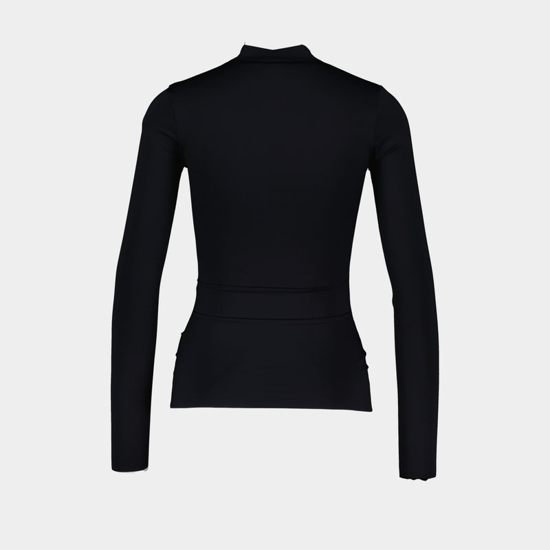 T-Shirt Moonogram Baby Fit - Marine Serre - Coton - Noir