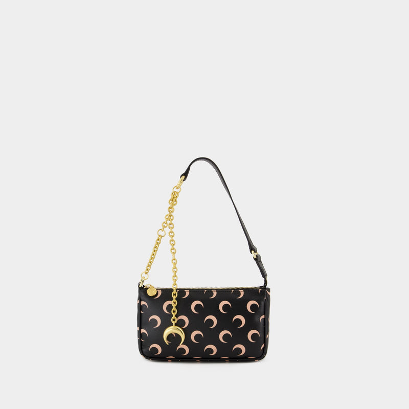 Sac Porté Épaule Moon Canvas Core - Marine Serre - Cuir - Marron