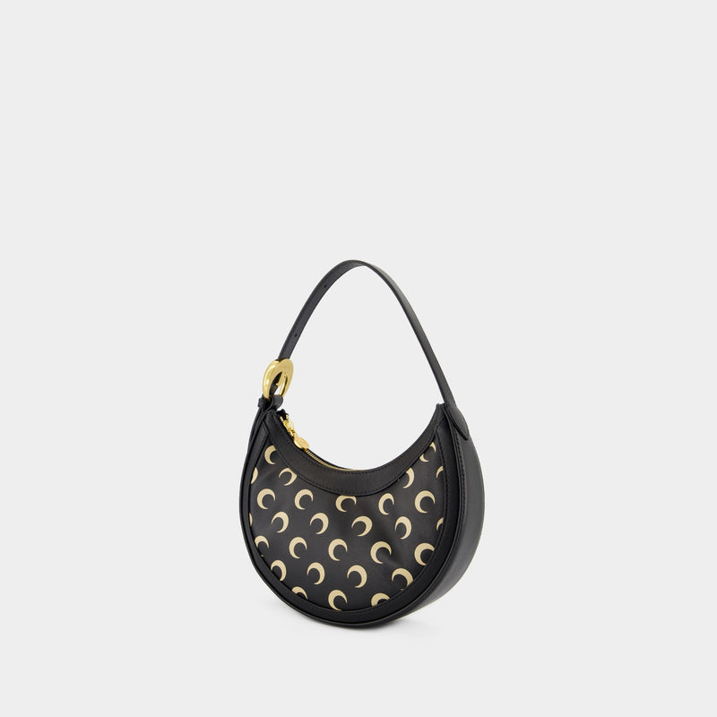 Sac Aom Screenprint Eclips Mini - Marine Serre - Cuir - Noir