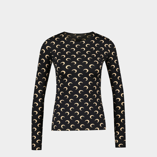 Haut Seconde Peau Régénéré Aom - Marine Serre - Synthétique - Noir