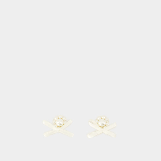 Boucles D'oreilles Petite Daisy - Simone Rocha - Synthétique - Blanc