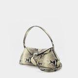 Sac Porté Épaule T-Lock Python - TOTEME - Cuir - Multi