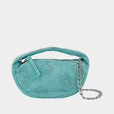 Sac Baby Cush en Cuir Bleu