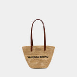 Sac Porté Épaule Panier Pm - Vanessa Bruno - Raphia - Multi