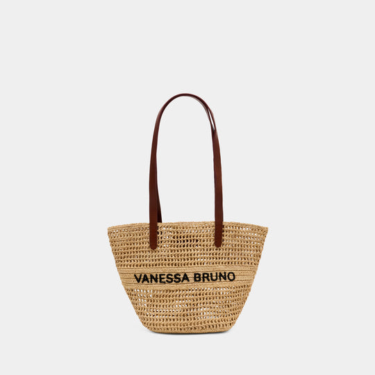 Sac Porté Épaule Panier Pm - Vanessa Bruno - Raphia - Multi