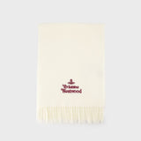 Écharpe 30x180 - Vivienne Westwood - Laine - Blanc