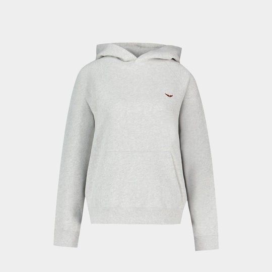 Hoodie Georgy Mo Chine - Zadig & Voltaire - Coton - Gris