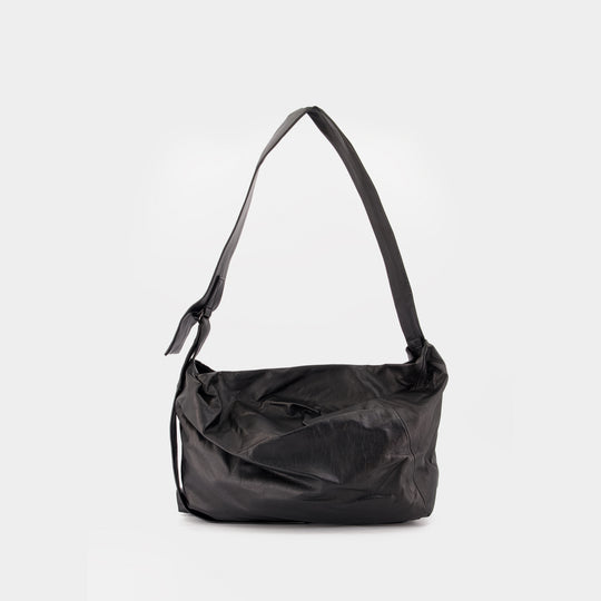 Sac Porté Épaule Puff M - YOHJI YAMAMOTO - Cuir - Noir