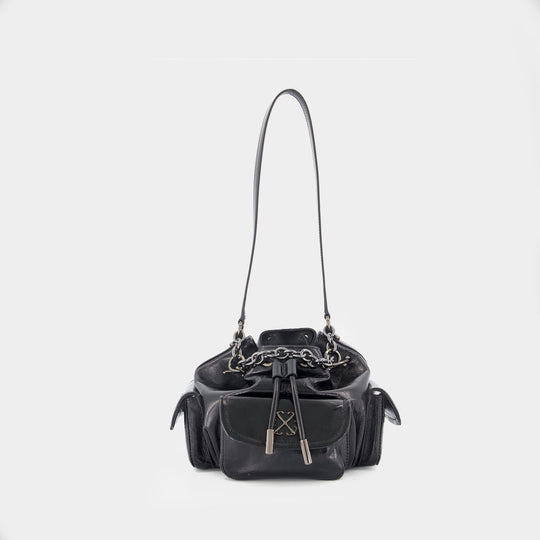 Sac À Main Dumbo.b - OFF WHITE - Cuir - Noir