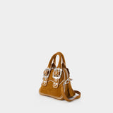 Sac À Main Top Handle Mini - Marni - Cuir - Marron
