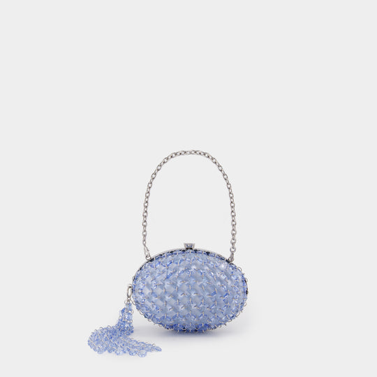 Pochette Oval Crystal Chain - SELF PORTRAIT - Synthétique - Violet