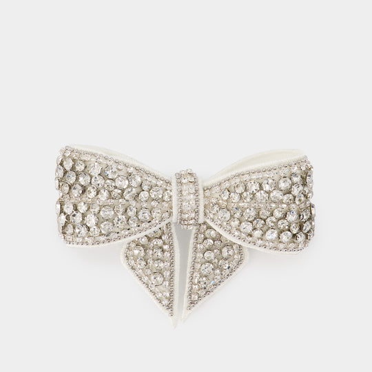 Barrettes Crystal Bow - SELF PORTRAIT - Synthétique - Blanc