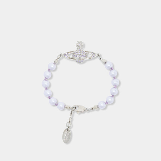Bracelet Mini Bas Relief - Vivienne Westwood - Métal - Violet