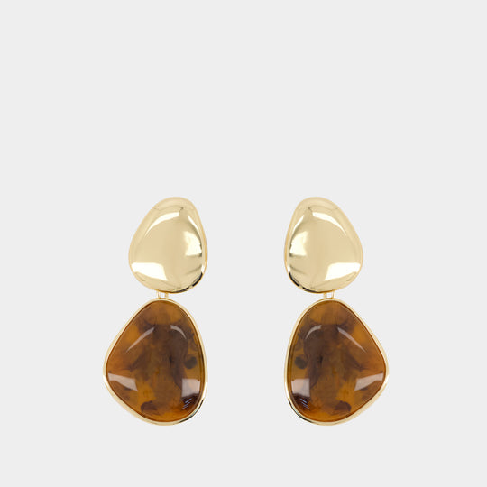 Boucles D'oreilles Tiger Eye Tiered - SELF PORTRAIT - Métal - Multi