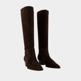 Bottes Medea - Aeyde - Cuir - Marron
