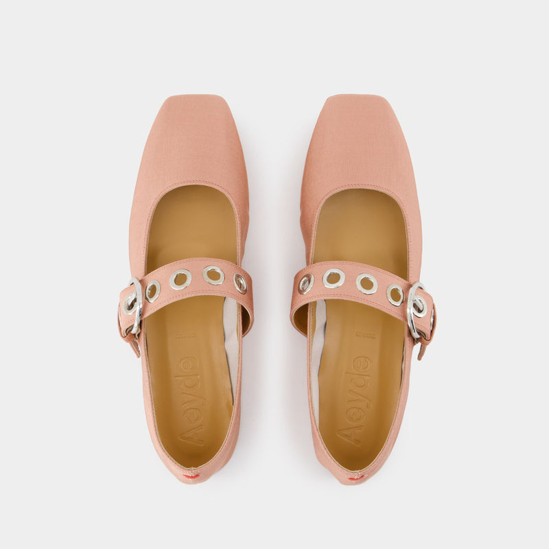 Ballerines Uma Eyelet - Aeyde - Soie - Rose