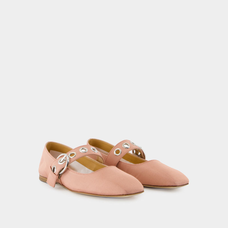 Ballerines Uma Eyelet - Aeyde - Soie - Rose