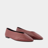 Ballerines Betty - Aeyde - Cuir - Bordeaux