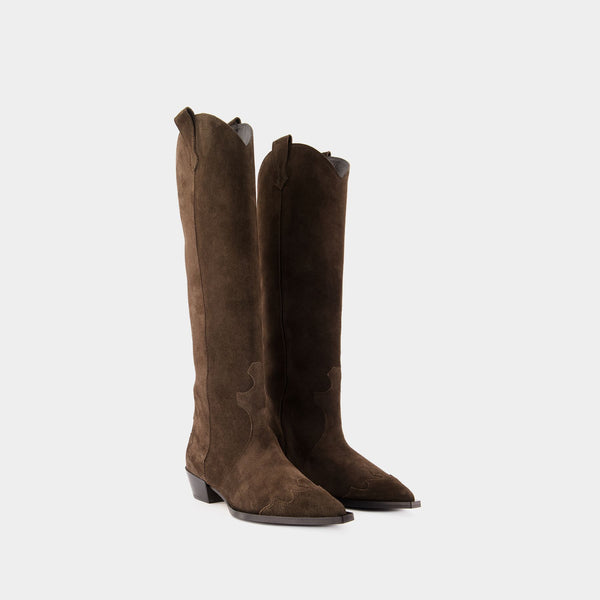 Bottes Aruna - Aeyde - Daim - Moka