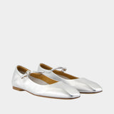 Ballerines Uma - Aeyde - Cuir - Argenté