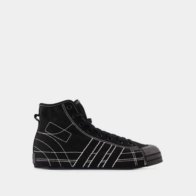 Sneakers Nizza Hi - Y-3 - Cuir - Noir