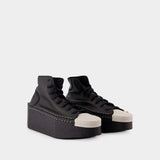 Sneakers Kyasu Hi - Y-3 - Cuir - Noir