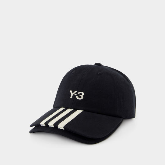 Casquette 3s - Y-3 - Coton - Noir