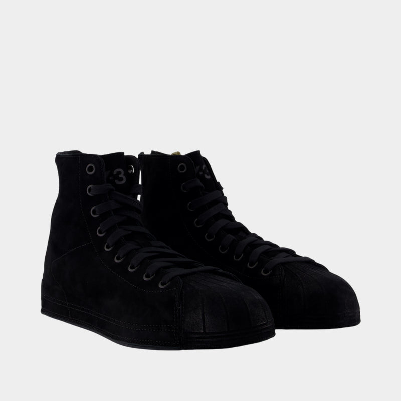 Sneakers Nizzastar Hi - Y-3 - Cuir - Noir