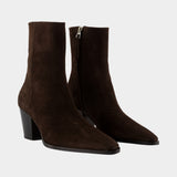 Bottines Hedvig - Aeyde - Cuir - Marron Foncé