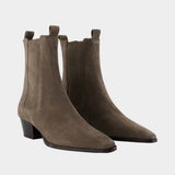 Bottines Agata - Aeyde - Cuir - Greige