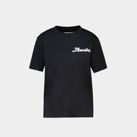 T-Shirt Small Logo - Lanvin - Coton - Noir