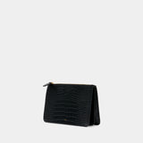 Pochette Threefold - TOTEME - Cuir - Noir