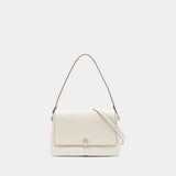 Sac Porté Épaule Charlie - Tory Burch - Cuir - Blanc