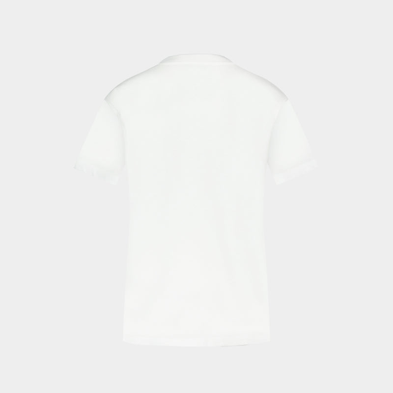T-Shirt Boxy - Coperni - Coton - Blanc