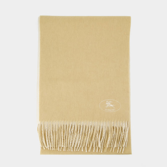 Écharpe Mu Sld Ekd Stamp - Burberry - Cachemire - Beige