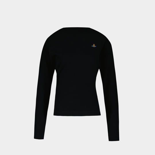 T-Shirt Ls Hebo - Vivienne Westwood - Coton - Noir