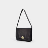 Sac Porté Épaule Charlie Large - Tory Burch - Cuir - Noir