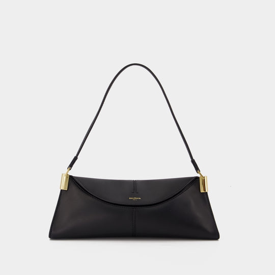 Sac Porté Épaule 64 83 Small - Balmain - Cuir - Noir