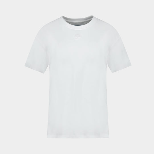 T-Shirt 3p Embroidered - 3.PARADIS - Coton - Blanc