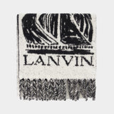 Écharpe Fluffy Mere Et L'enfant - Lanvin - Laine - Blanc