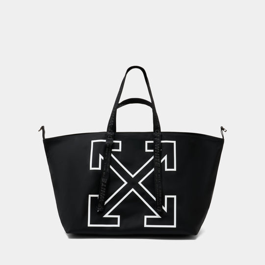 Cabas Heritage Day Off L - OFF WHITE - Synthétique - Noir
