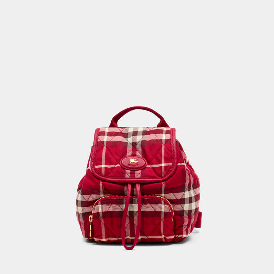 Sac À Dos Ll Mini S21 - Burberry - Synthétique - Rouge