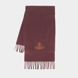 Écharpe 30x236 - Vivienne Westwood - Laine - Bordeaux