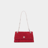 Sac Porté Épaule Kira Turnlock - Tory Burch - Cuir - Rouge