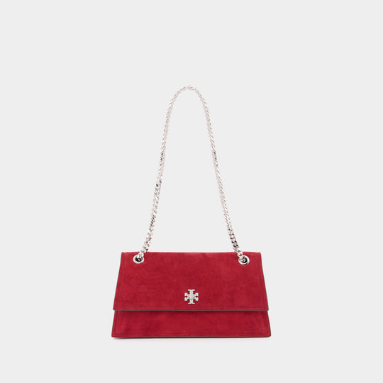 Sac Porté Épaule Kira Turnlock - Tory Burch - Cuir - Rouge